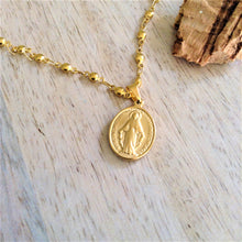 Load image into Gallery viewer, Collar Medalla Virgen Milagrosa