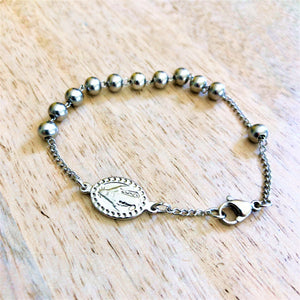 Pulsera Rosario con Medalla Virgen Milagrosa