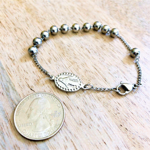 Pulsera Rosario con Medalla Virgen Milagrosa